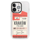 Personalised Vintage BEA Luggage Tag Custom Phone Case iPhone 15 Pro Max / Magsafe Impact Case,iPhone 15 Pro / Magsafe Impact Case Blanc Space