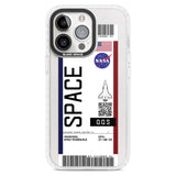 Personalised NASA Boarding Pass (Light) Custom Phone Case iPhone 15 Pro Max / Magsafe Impact Case,iPhone 15 Pro / Magsafe Impact Case Blanc Space