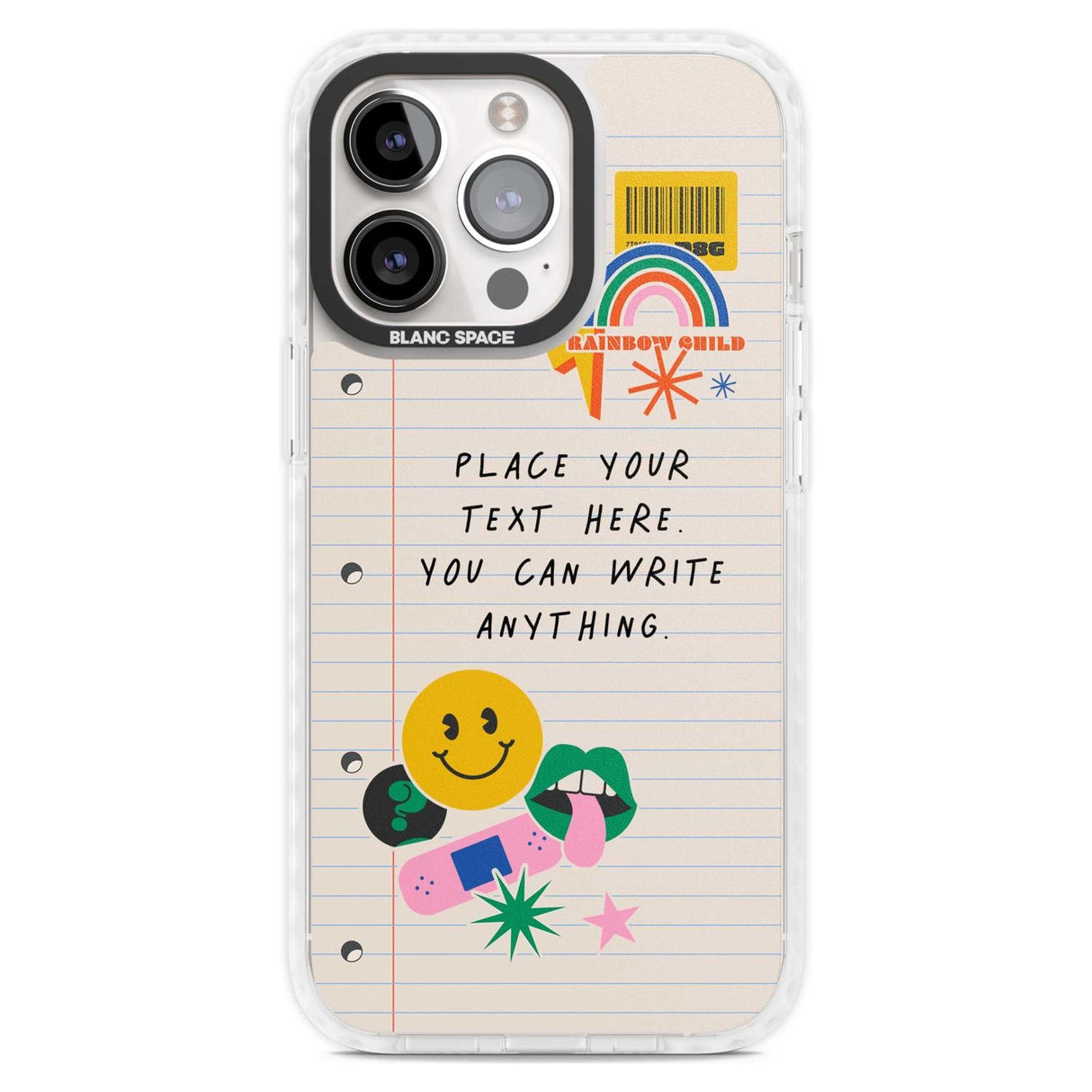 Personalised Nostalgia Sticker Mix #1 Custom Phone Case iPhone 15 Pro Max / Magsafe Impact Case,iPhone 15 Pro / Magsafe Impact Case Blanc Space