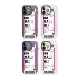 Personalised Pink Malibu Boarding Pass Custom Phone Case iPhone 15 Pro Max / Black Impact Case,iPhone 15 Plus / Black Impact Case,iPhone 15 Pro / Black Impact Case,iPhone 15 / Black Impact Case,iPhone 15 Pro Max / Impact Case,iPhone 15 Plus / Impact Case,iPhone 15 Pro / Impact Case,iPhone 15 / Impact Case,iPhone 15 Pro Max / Magsafe Black Impact Case,iPhone 15 Plus / Magsafe Black Impact Case,iPhone 15 Pro / Magsafe Black Impact Case,iPhone 15 / Magsafe Black Impact Case,iPhone 14 Pro Max / Black Impact Cas