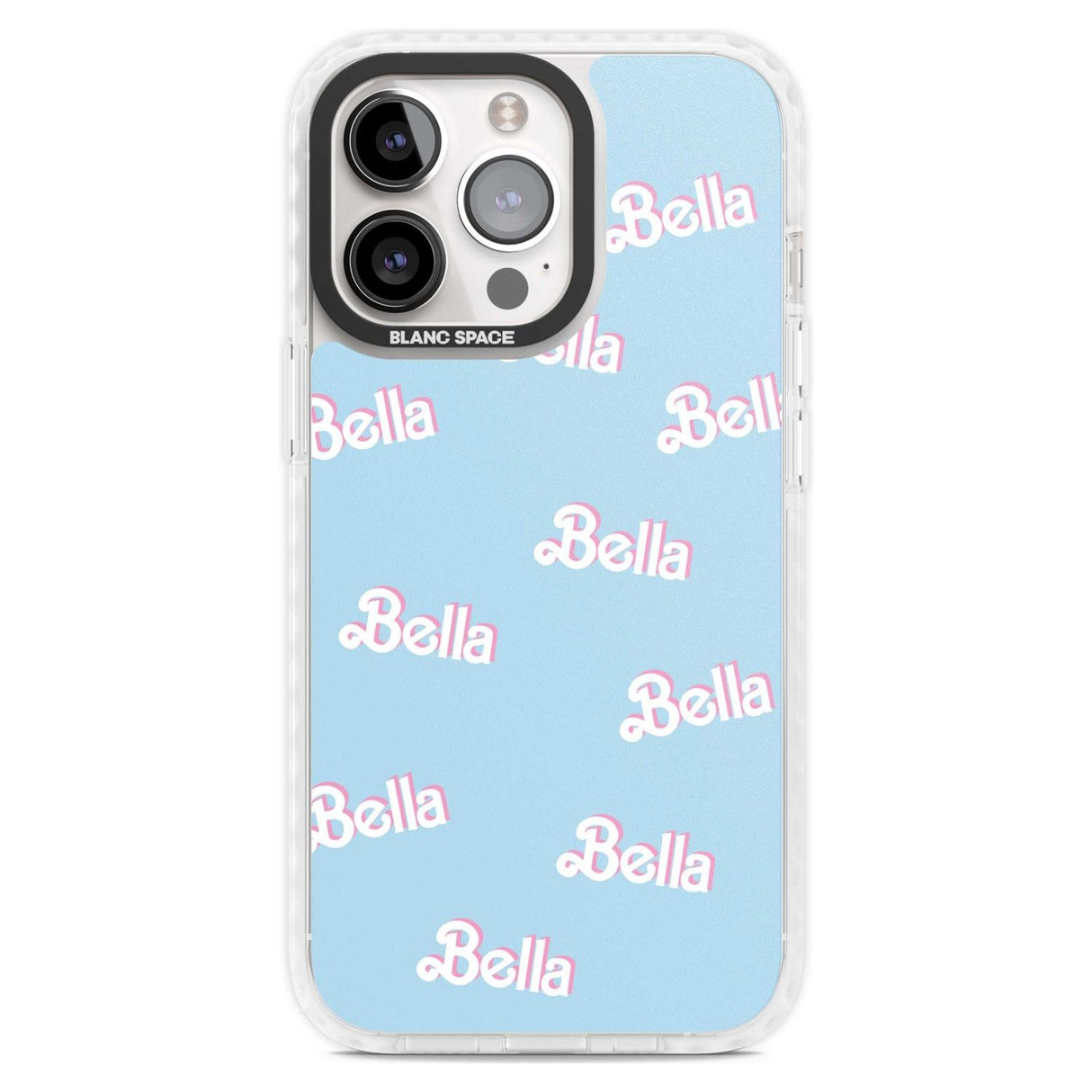 Personalised Cute Name Pattern Custom Phone Case iPhone 15 Pro Max / Magsafe Impact Case,iPhone 15 Pro / Magsafe Impact Case Blanc Space