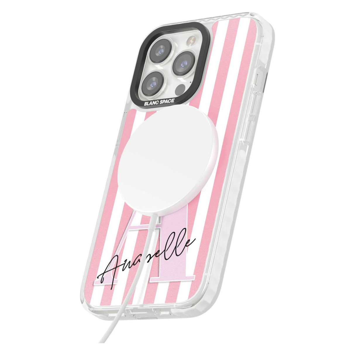 Personalised Pink Stripes & Large Monogram Custom Phone Case iPhone 15 Pro Max / Black Impact Case,iPhone 15 Plus / Black Impact Case,iPhone 15 Pro / Black Impact Case,iPhone 15 / Black Impact Case,iPhone 15 Pro Max / Impact Case,iPhone 15 Plus / Impact Case,iPhone 15 Pro / Impact Case,iPhone 15 / Impact Case,iPhone 15 Pro Max / Magsafe Black Impact Case,iPhone 15 Plus / Magsafe Black Impact Case,iPhone 15 Pro / Magsafe Black Impact Case,iPhone 15 / Magsafe Black Impact Case,iPhone 14 Pro Max / Black Impact