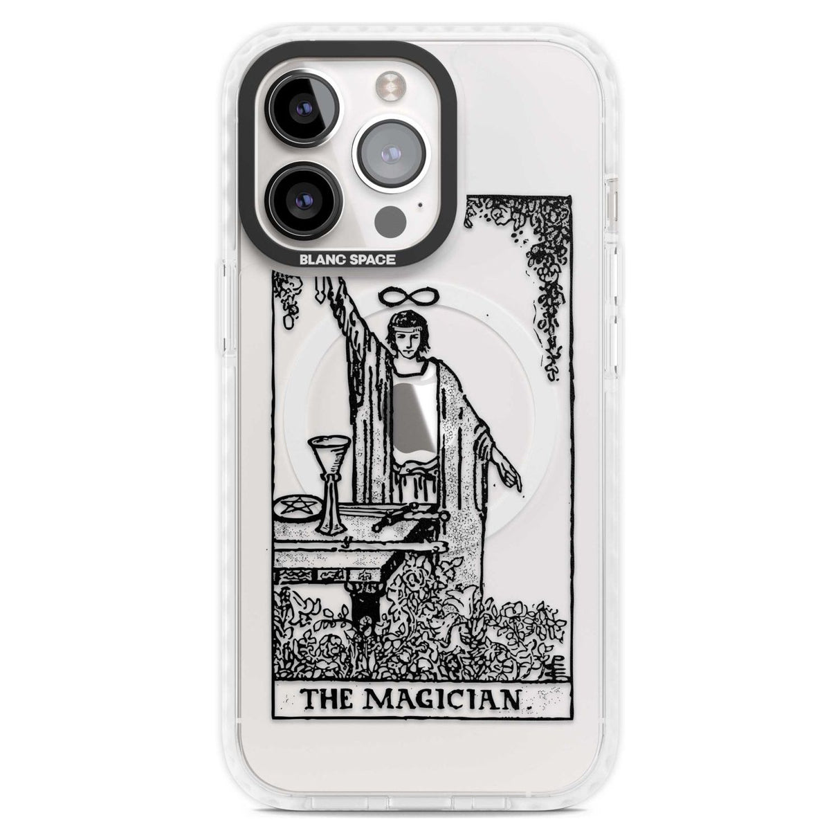 Personalised The Magician Tarot Card - Transparent Custom Phone Case iPhone 15 Pro Max / Magsafe Impact Case,iPhone 15 Pro / Magsafe Impact Case Blanc Space