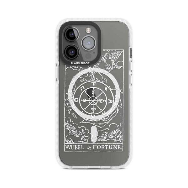 Personalised Wheel Of Fortune Tarot Card (White)