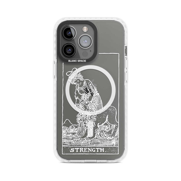 Personalised Strength Tarot Card (White)