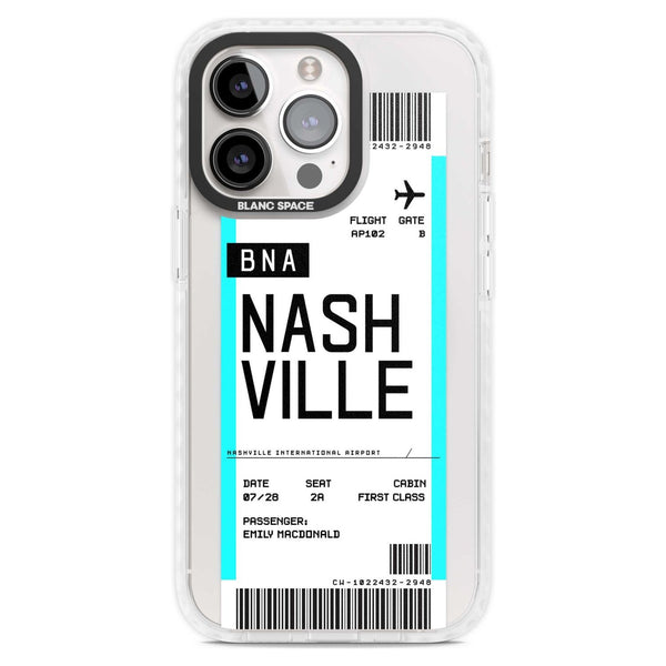 Personalised Nashville Boarding Pass