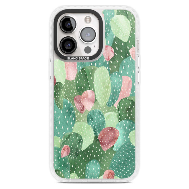 Colourful Cactus Mix Design Phone Case iPhone 15 Pro Max / Magsafe Impact Case,iPhone 15 Pro / Magsafe Impact Case Blanc Space