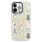 Cat Pattern Cream Phone Case iPhone 15 Pro Max / Magsafe Impact Case,iPhone 15 Pro / Magsafe Impact Case Blanc Space