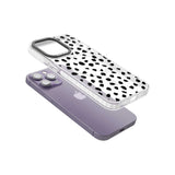 Black on Transparent Dalmatian Polka Dot Spots Phone Case iPhone 15 Pro Max / Black Impact Case,iPhone 15 Plus / Black Impact Case,iPhone 15 Pro / Black Impact Case,iPhone 15 / Black Impact Case,iPhone 15 Pro Max / Impact Case,iPhone 15 Plus / Impact Case,iPhone 15 Pro / Impact Case,iPhone 15 / Impact Case,iPhone 15 Pro Max / Magsafe Black Impact Case,iPhone 15 Plus / Magsafe Black Impact Case,iPhone 15 Pro / Magsafe Black Impact Case,iPhone 15 / Magsafe Black Impact Case,iPhone 14 Pro Max / Black Impact Ca