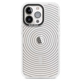 Abstract Lines: Circles Phone Case iPhone 15 Pro Max / Magsafe Impact Case,iPhone 15 Pro / Magsafe Impact Case Blanc Space