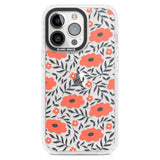 Red Poppy Transparent Floral