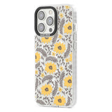 Yellow Blossoms Transparent Floral