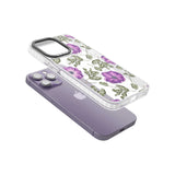 Purple Blossoms Transparent Floral