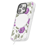 Purple Blossoms Transparent Floral