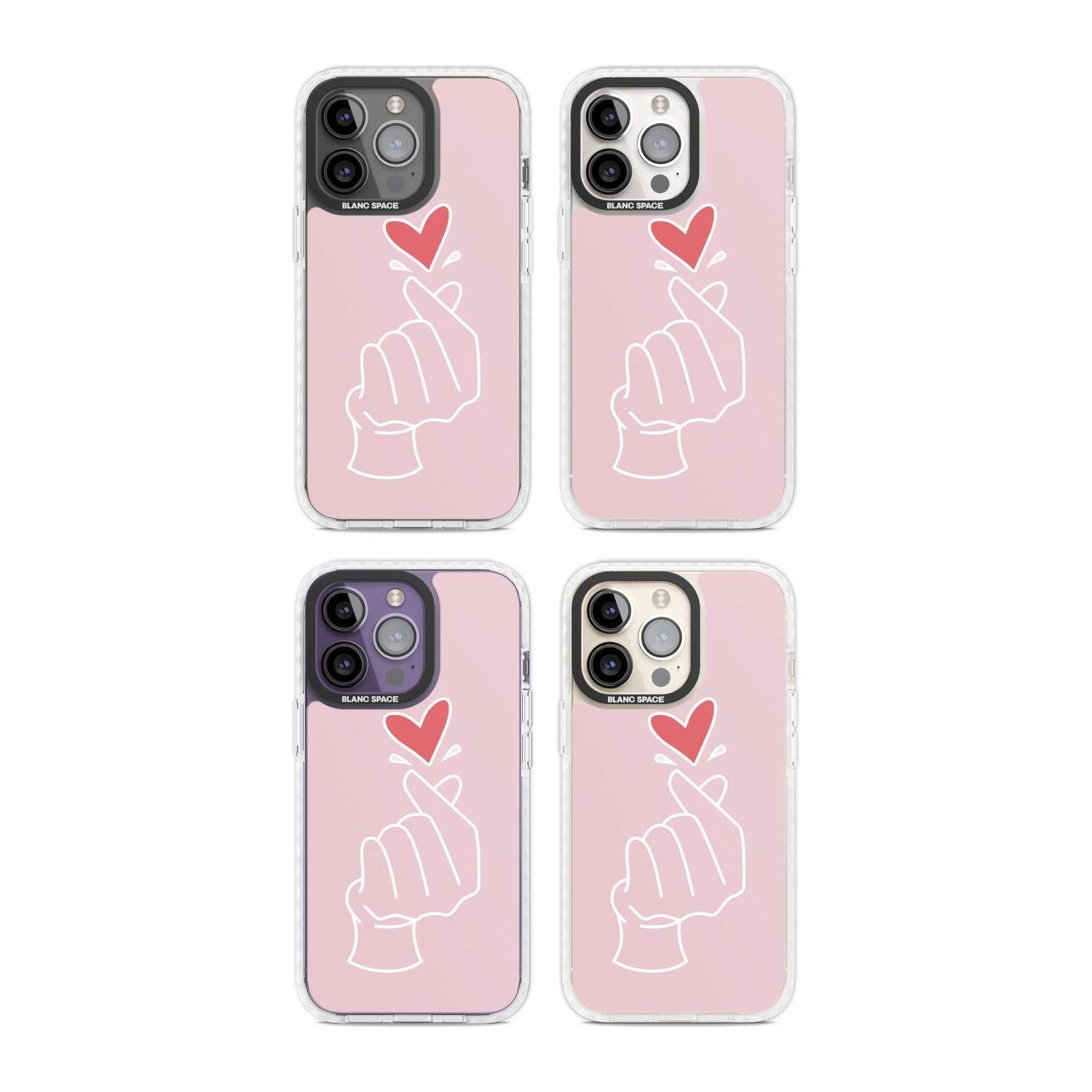 Pink Heart Hand