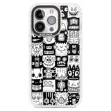 Checkerboard Heads Phone Case iPhone 15 Pro Max / Magsafe Impact Case,iPhone 15 Pro / Magsafe Impact Case Blanc Space