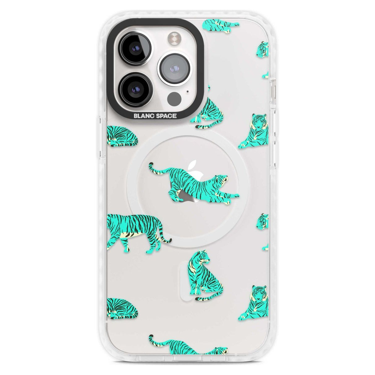 Turquoise Tiger Jungle Cat Pattern