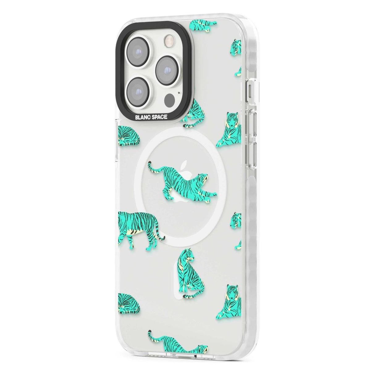 Turquoise Tiger Jungle Cat Pattern