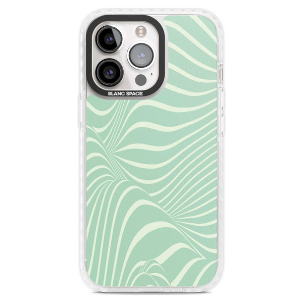 Mint Green Distorted Line
