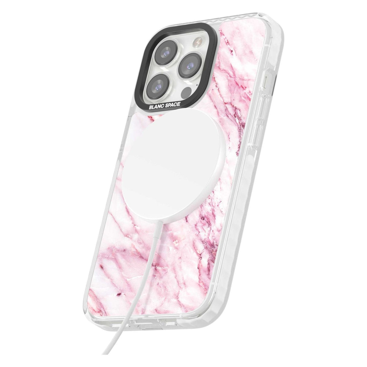 White & Pink Onyx Marble Texture