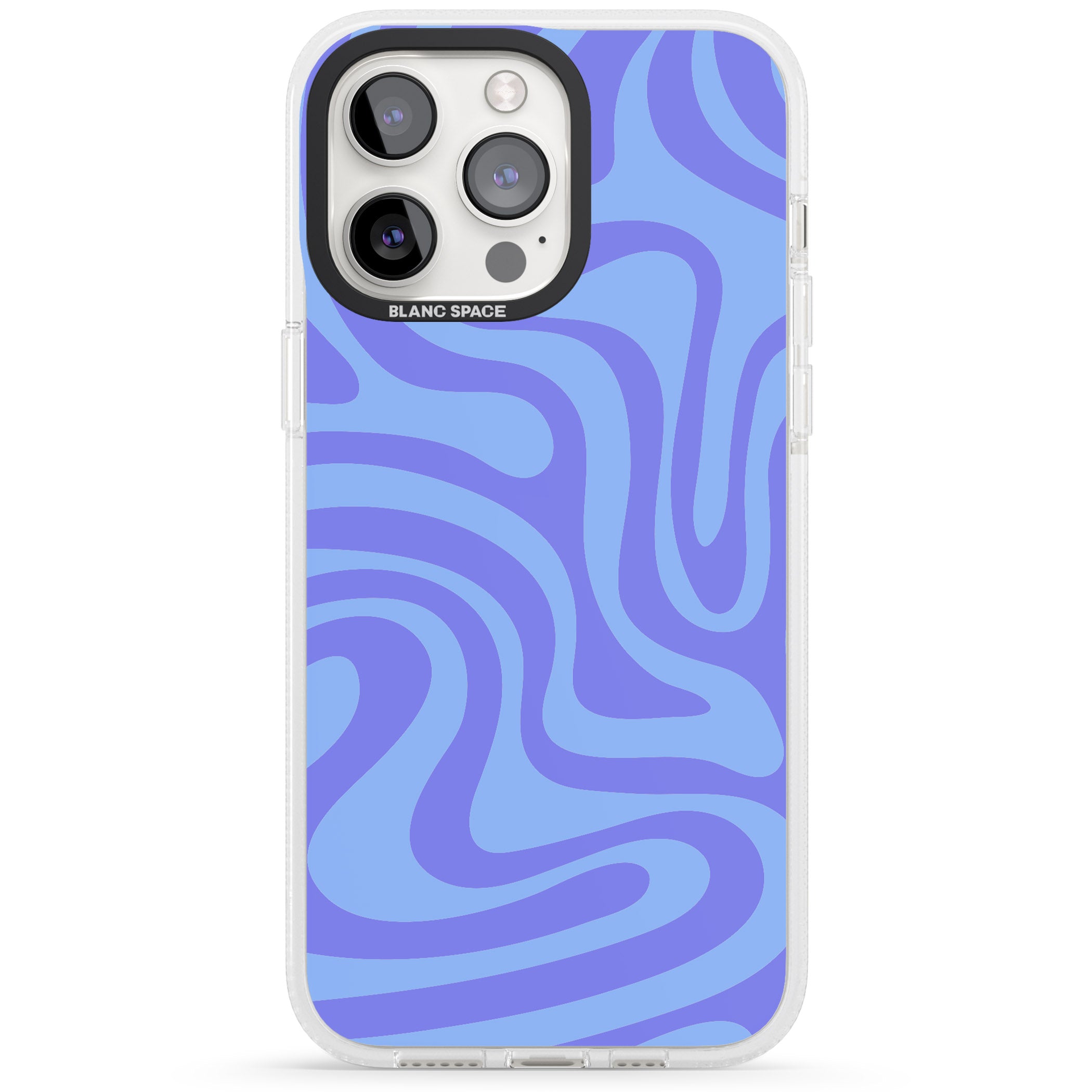 Tranquil Waves iPhone 15 Pro Max / 15 Pro / 14 Pro Max / 14 Pro / 13 Pro Clear Case Impact Air - Blanc Space