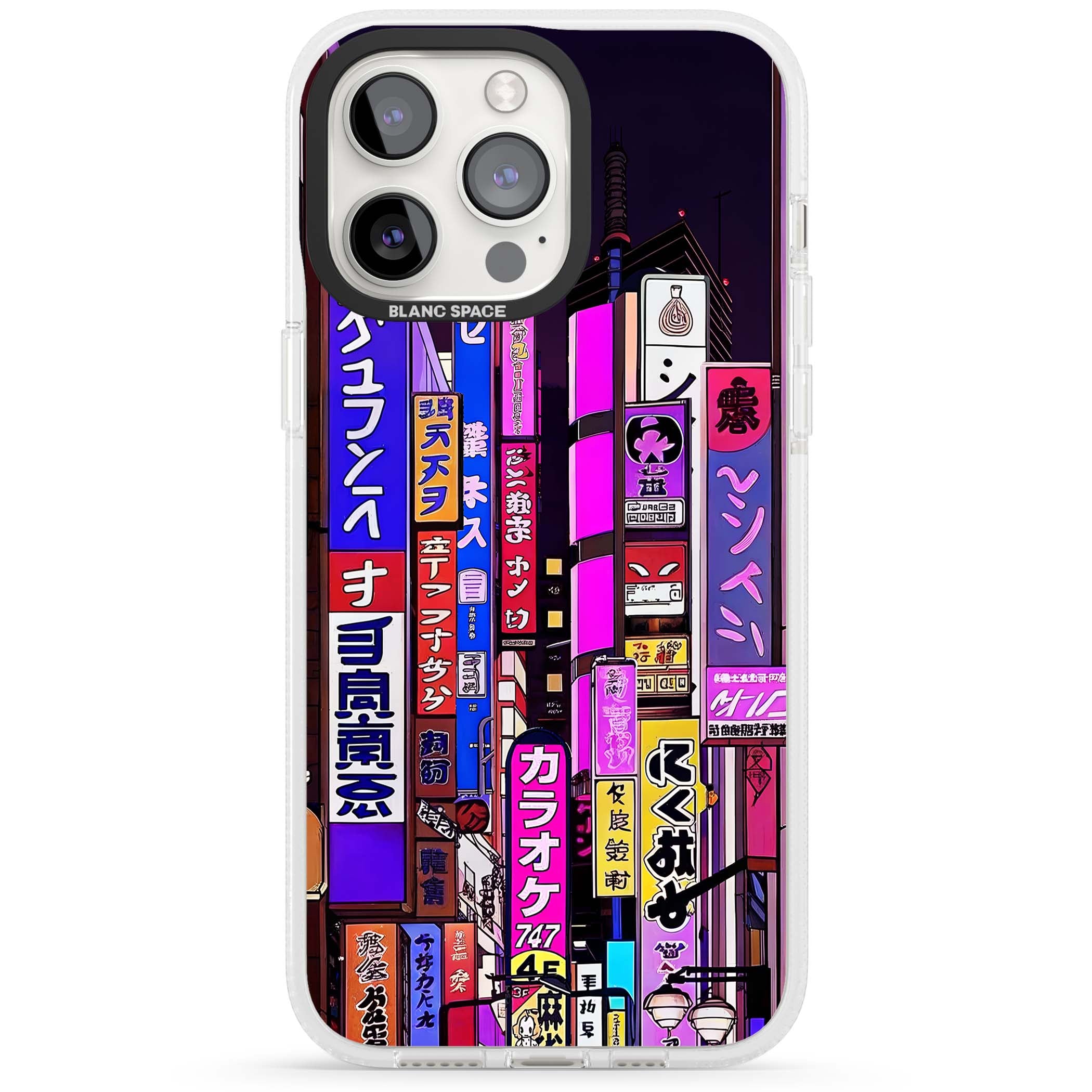 NEON NIGHT anime iPhone case | Clear Case Impact Air case for iPhone 15 Pro, iPhone 15 Pro Max