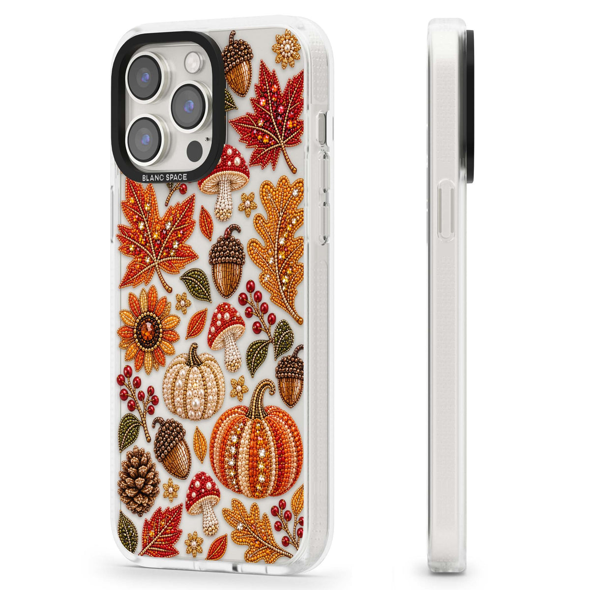 Beaded Autumn iPhone case | Clear Case Impact Air case for iPhone 15 Pro, iPhone 15 Pro Max