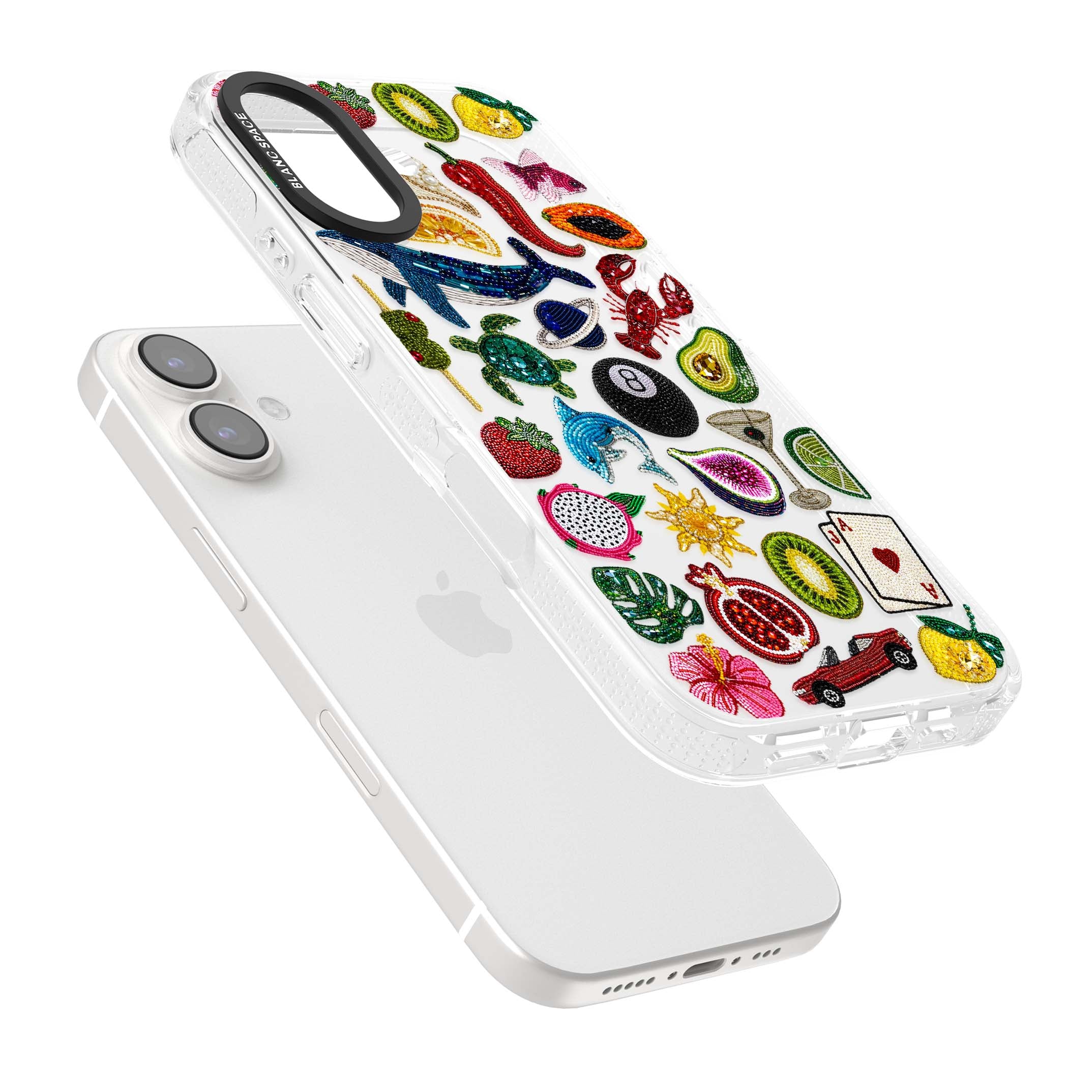 Beaded Mix cute iPhone case | Clear Case Impact Air case for iPhone 16, iPhone 16 Plus