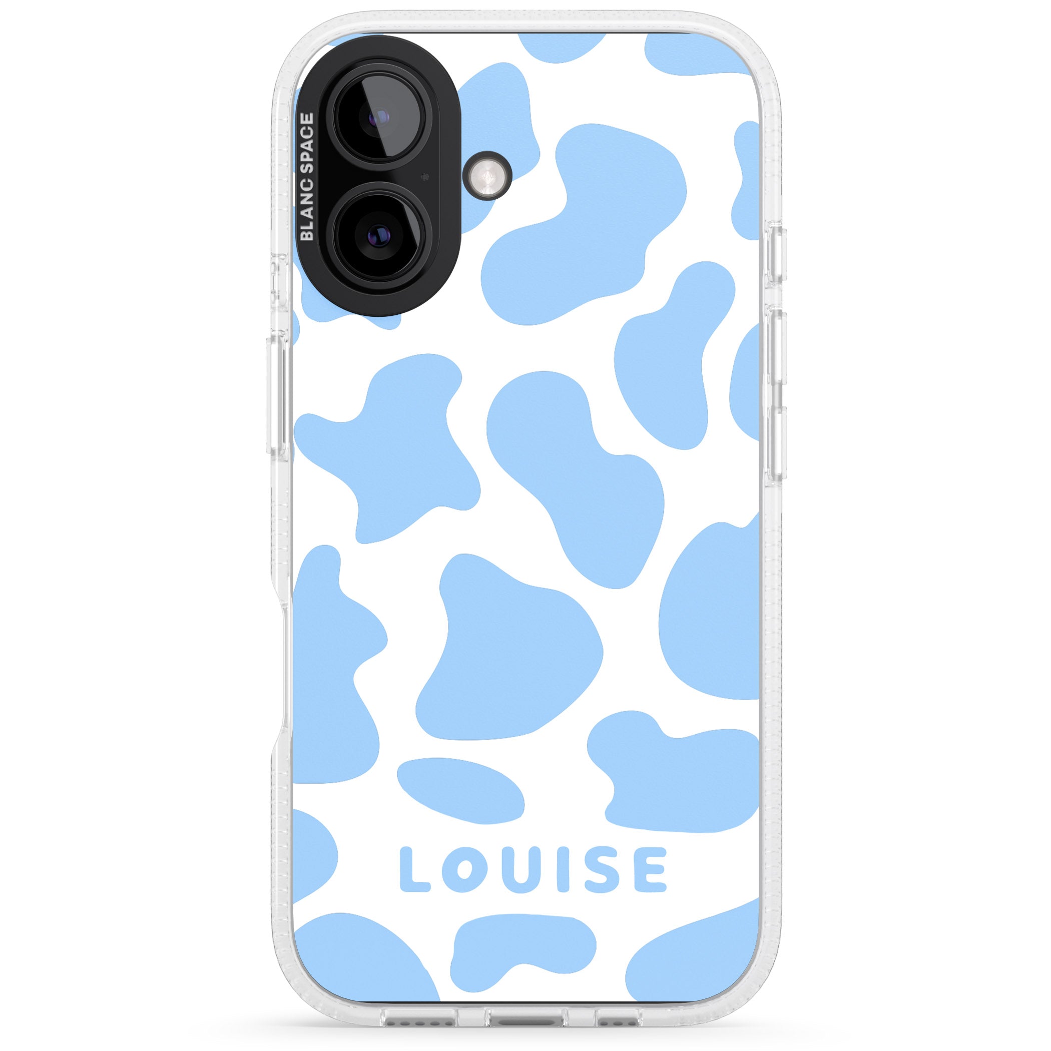 Personalised Personalised Blue And White Cow Print