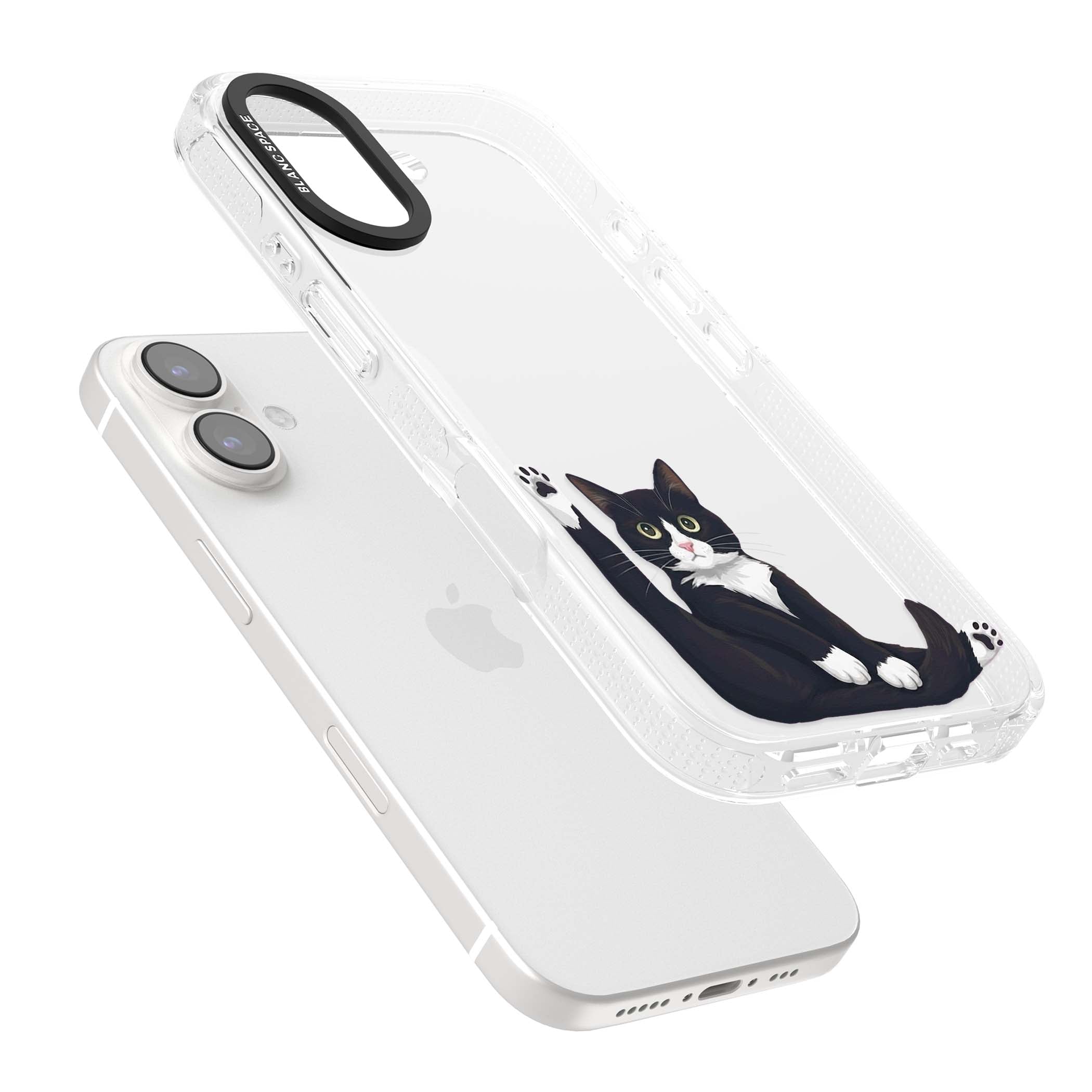 Mid-Groom Cat animals iPhone case | Clear Case Impact Air case for iPhone 16, iPhone 16 Plus