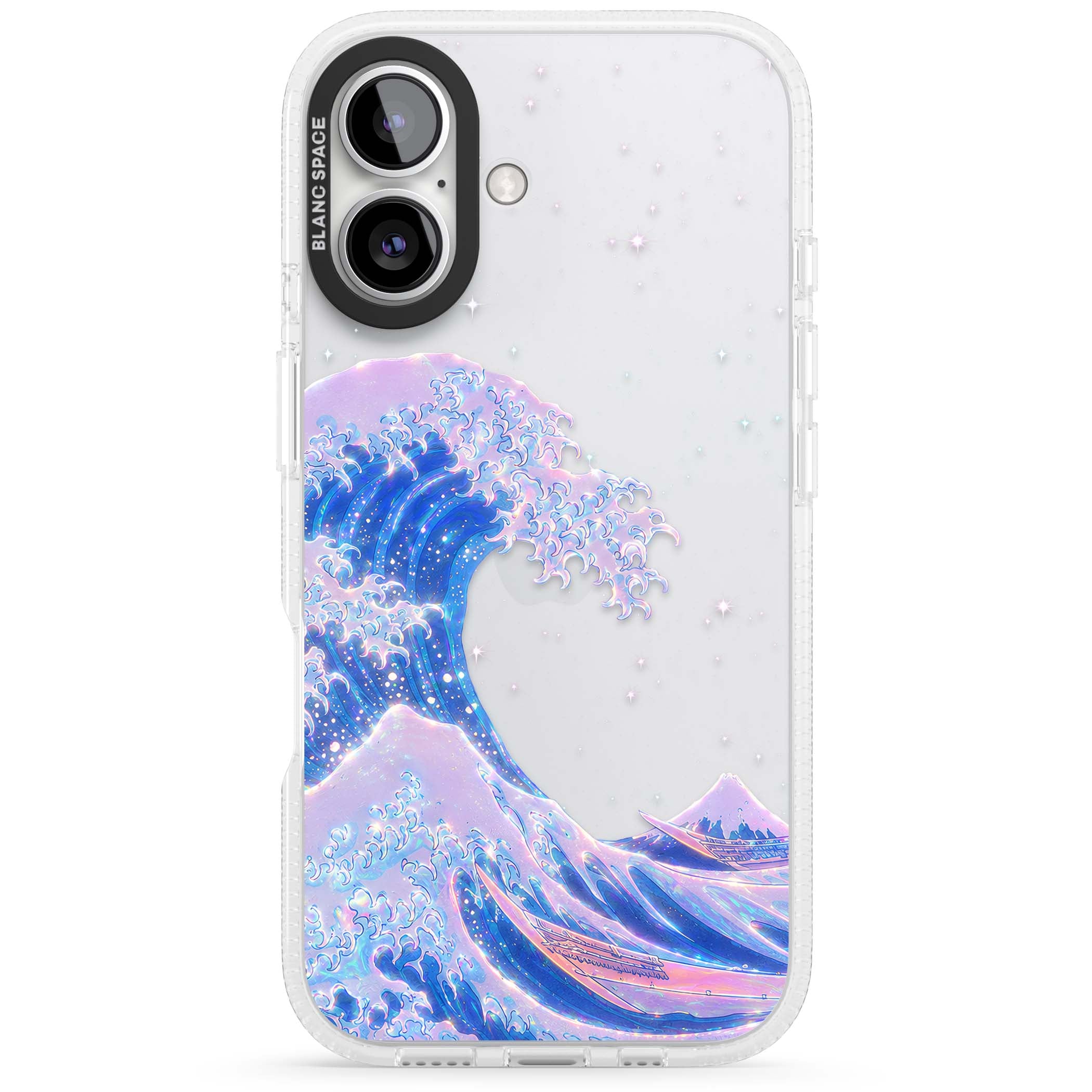 The Great Wave In Opal japanese iPhone case | Clear Case Impact Air case for iPhone 16, iPhone 16 Plus