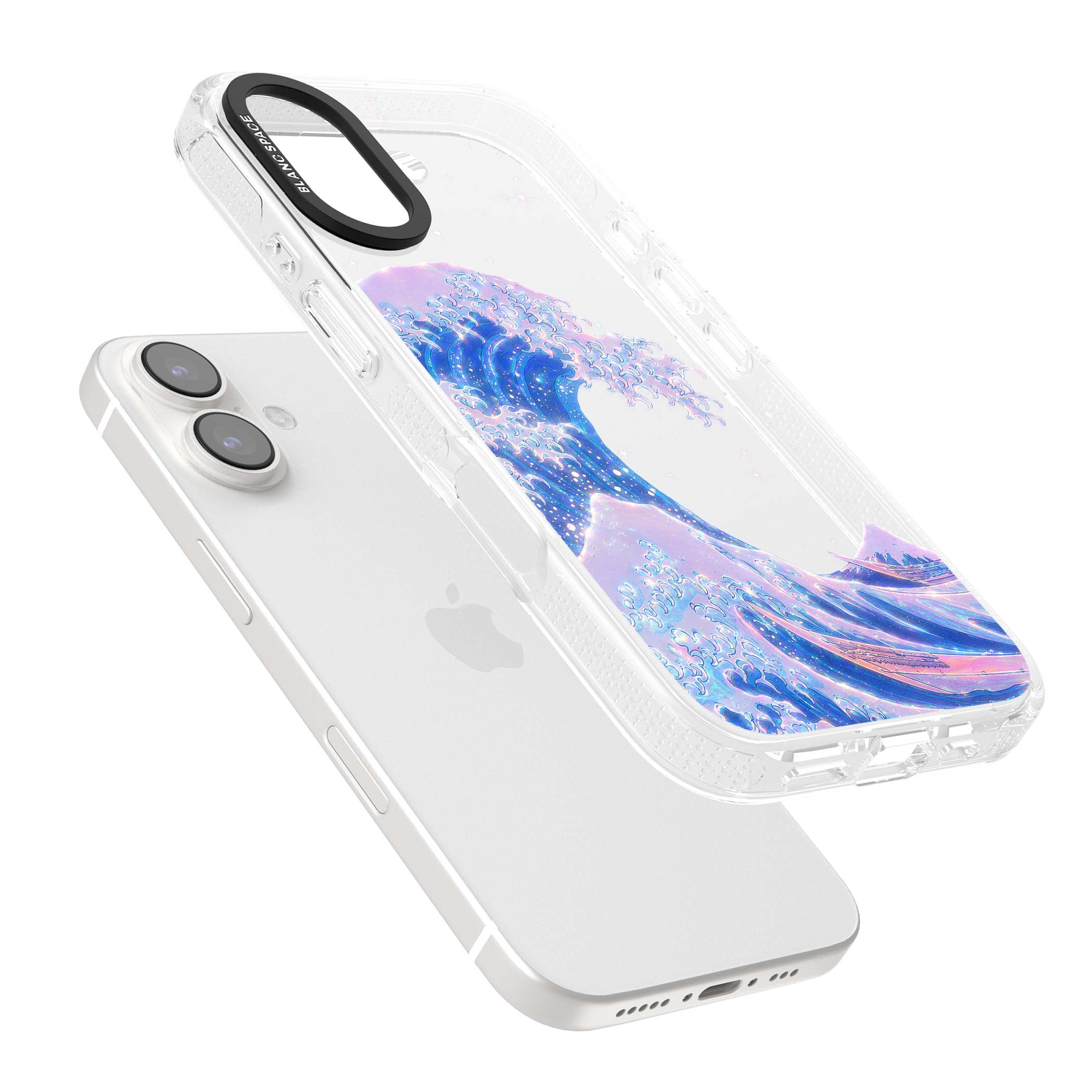 The Great Wave In Opal japanese iPhone case | Clear Case Impact Air case for iPhone 16, iPhone 16 Plus