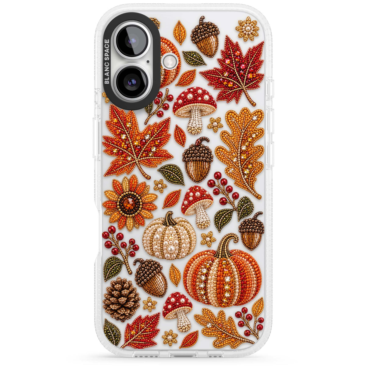 Beaded Autumn iPhone case | Clear Case Impact Air case for iPhone 16, iPhone 16 Plus