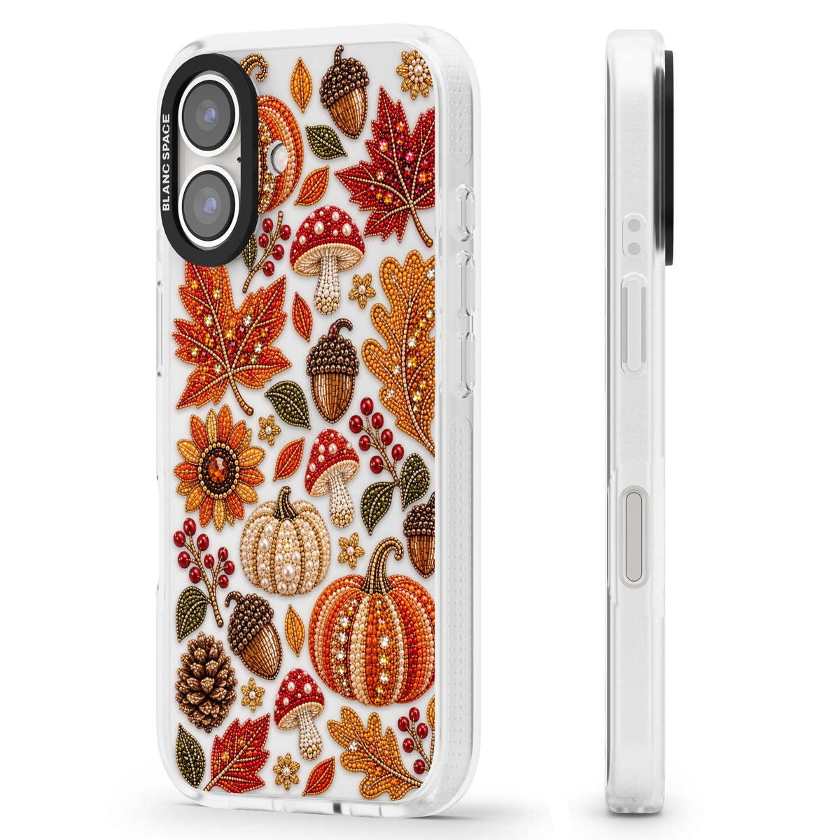 Beaded Autumn iPhone case | Clear Case Impact Air case for iPhone 16, iPhone 16 Plus