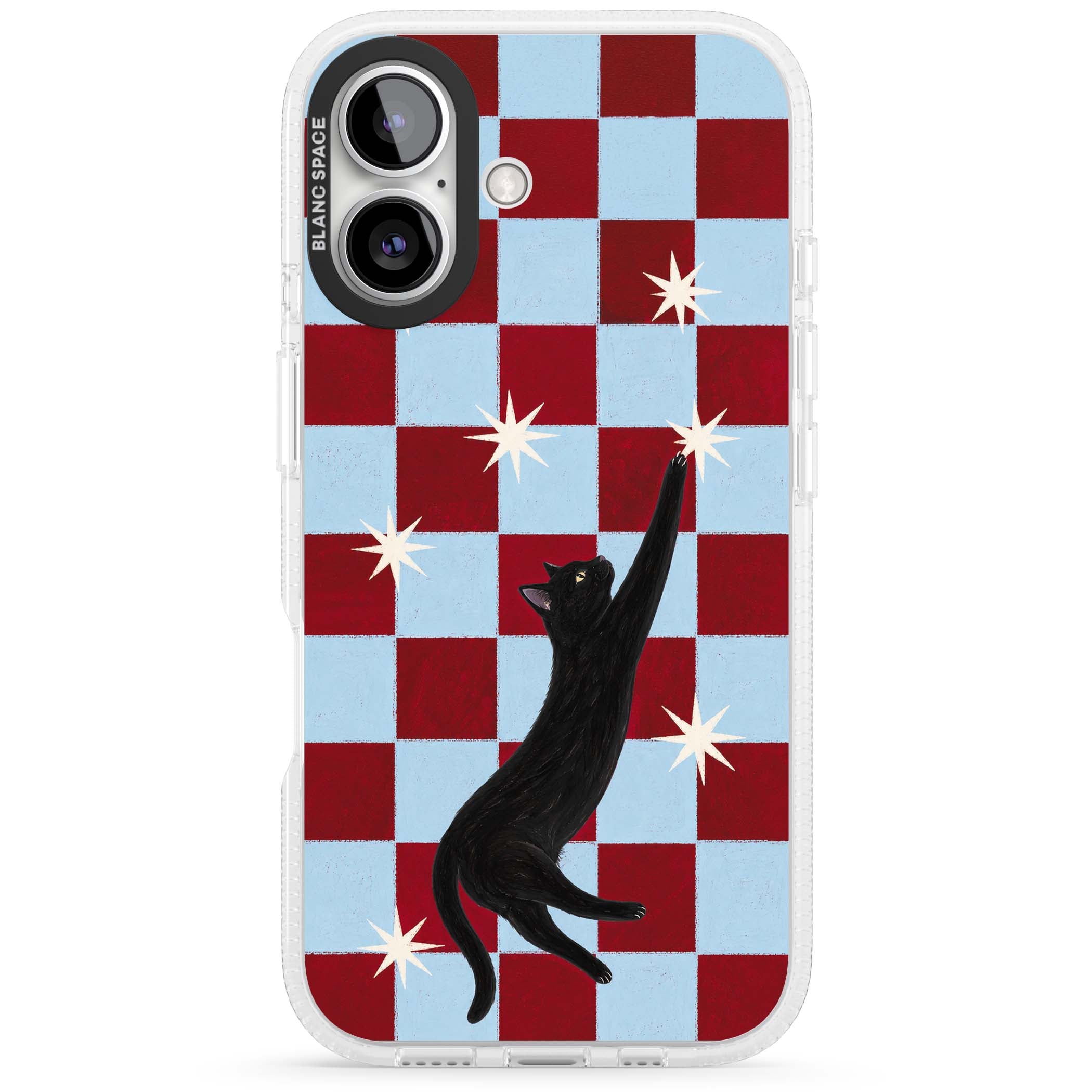 Starlit Kitty animals iPhone case | Clear Case Impact Air case for iPhone 16, iPhone 16 Plus