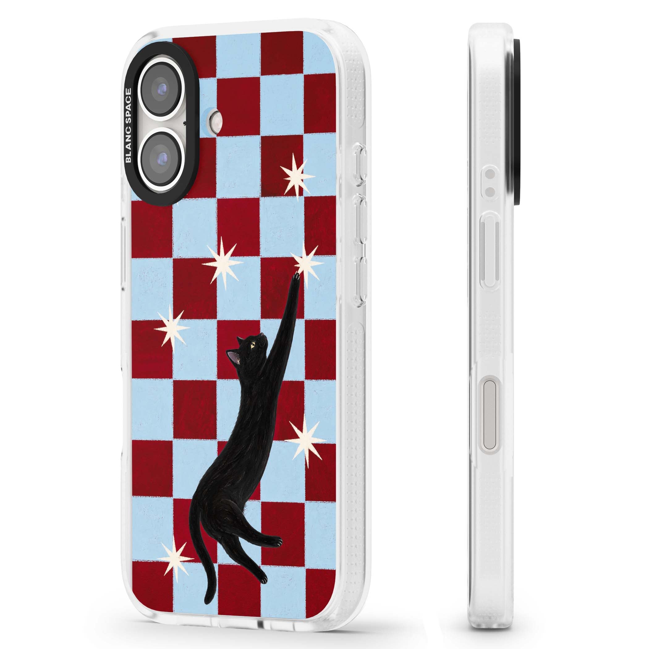 Starlit Kitty animals iPhone case | Clear Case Impact Air case for iPhone 16, iPhone 16 Plus