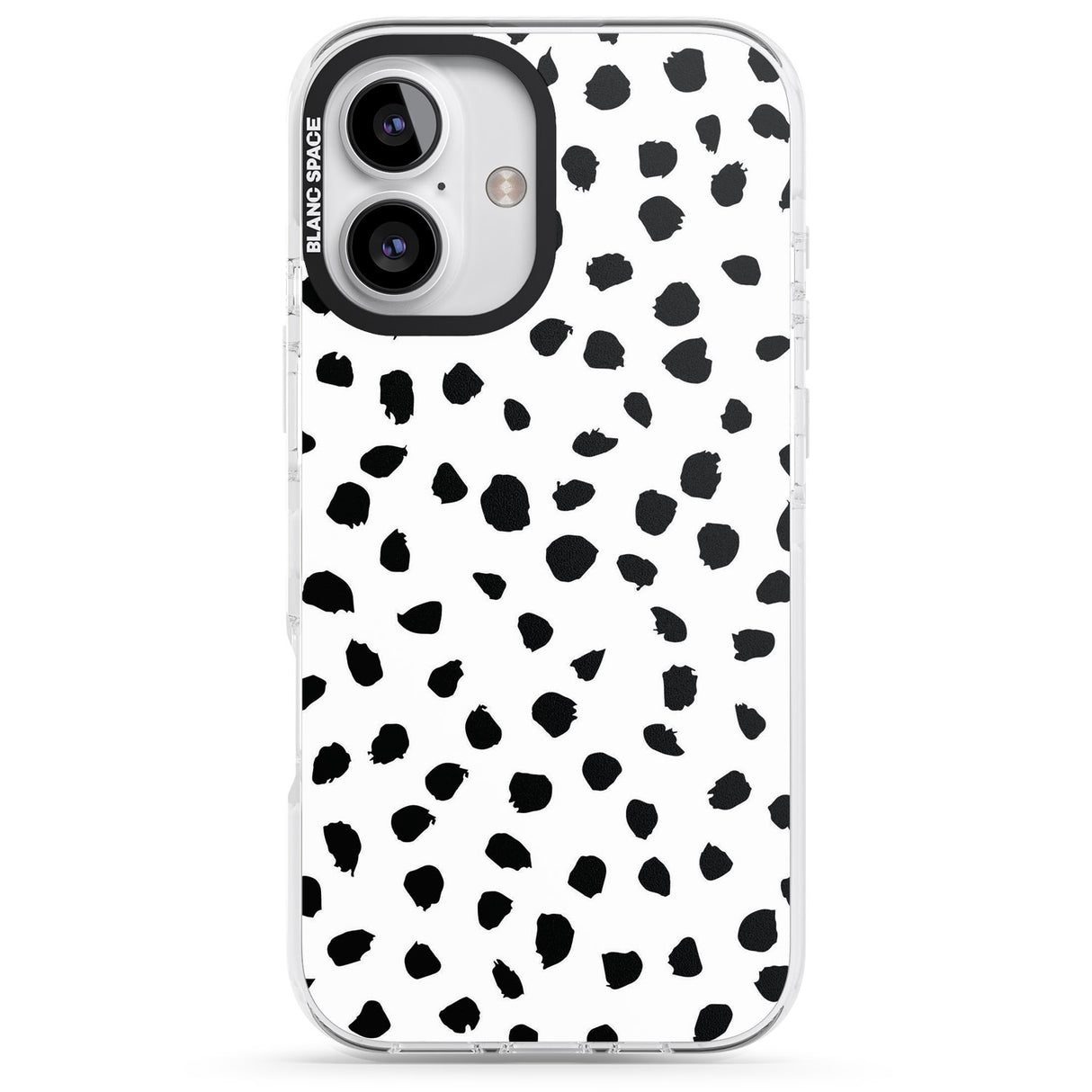 iPhone 16 Pro Max Dalmatian Print Black Impact Phone Case