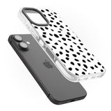 iPhone 16 Pro Max Dalmatian Print Black Impact Phone Case