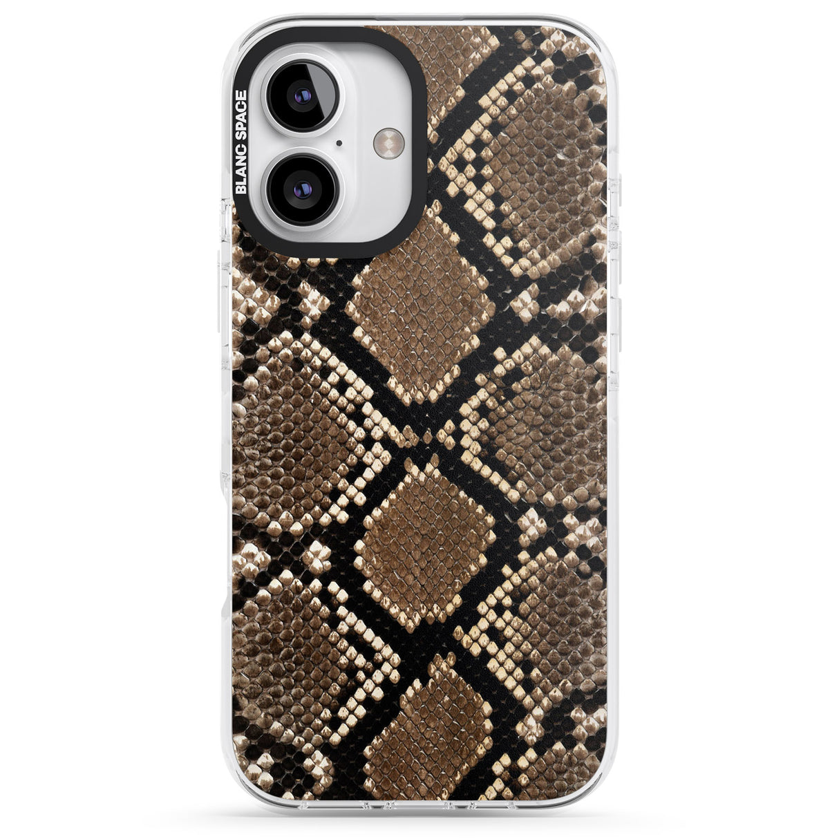 iPhone 16 Pro Max Snakeskin Black Impact Phone Case