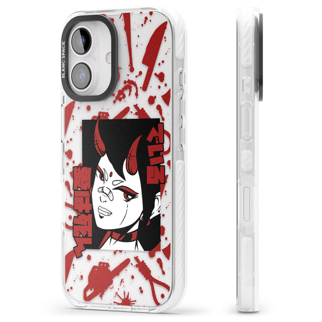 iPhone 16 Pro Max She's a Devil Black Impact Phone Case