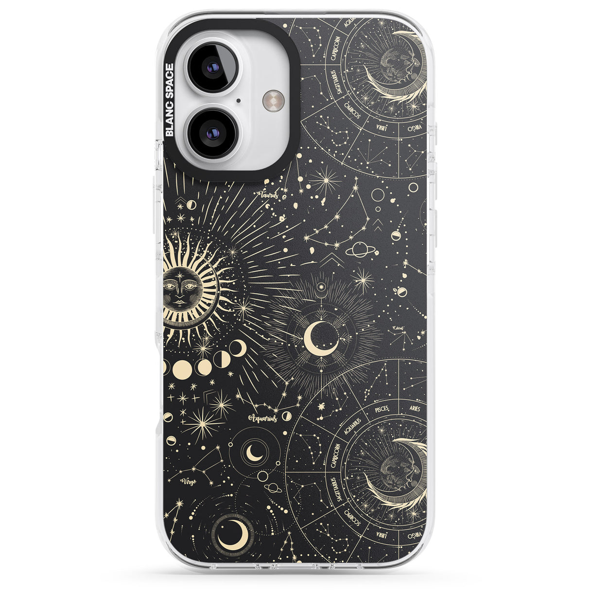 iPhone 16 Pro Max Suns & Zodiac Charts Astrological Black Impact Phone Case