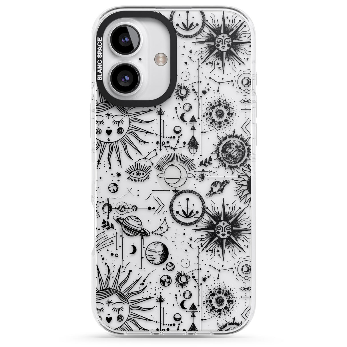 iPhone 16 Pro Max Suns & Planets Vintage Astrological Black Impact Phone Case