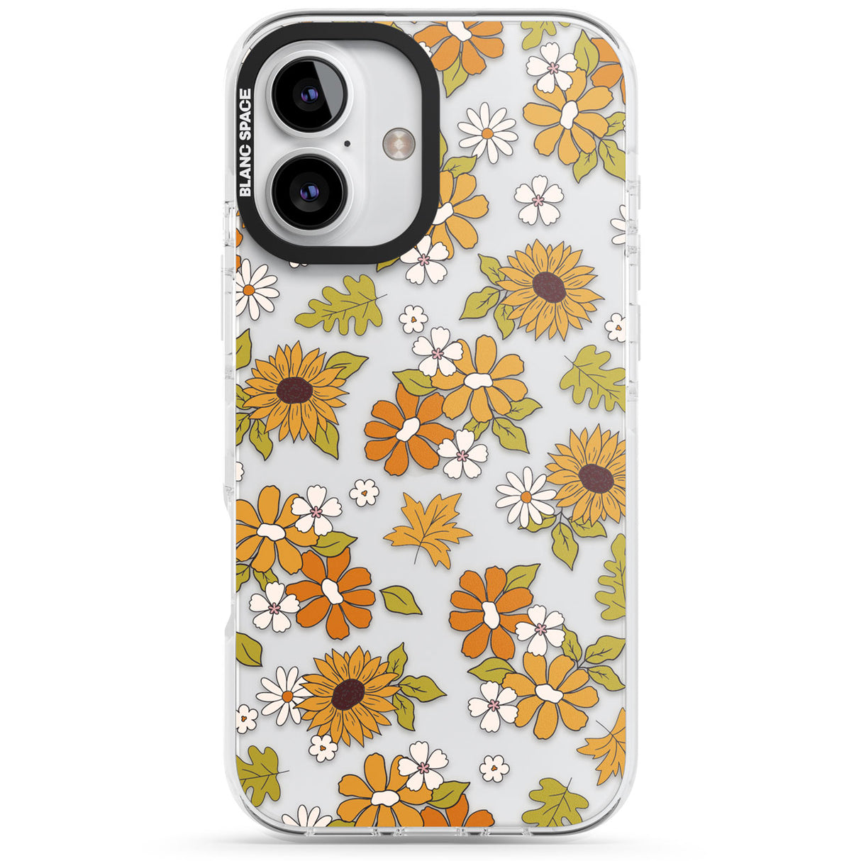 Boho Sunflowers Impact Phone Case for iPhone 16, iPhone 16 Plus