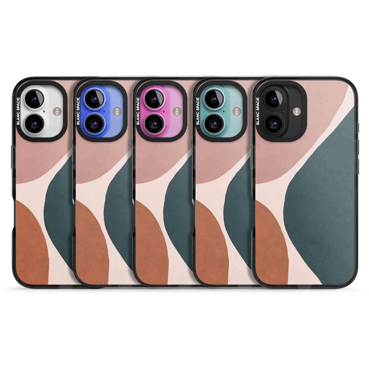 iPhone 16 Pro Max Lush Abstract Watercolour Design #8 Black Impact Phone Case