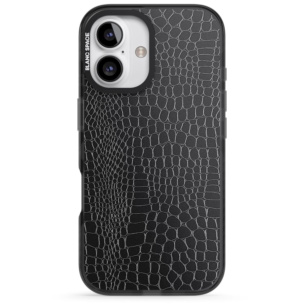 iPhone 16 Pro Max Black Snakeskin Black Impact Phone Case