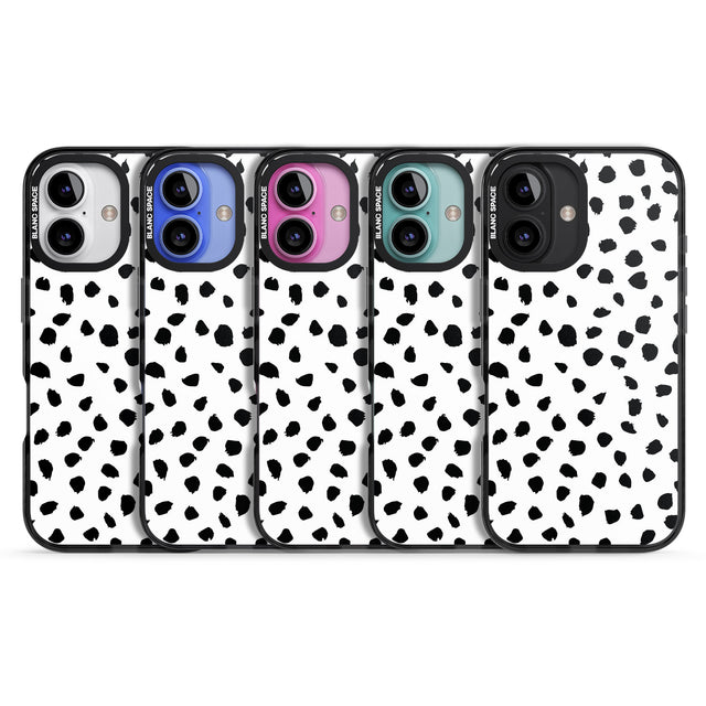 iPhone 16 Pro Max Dalmatian Print Black Impact Phone Case