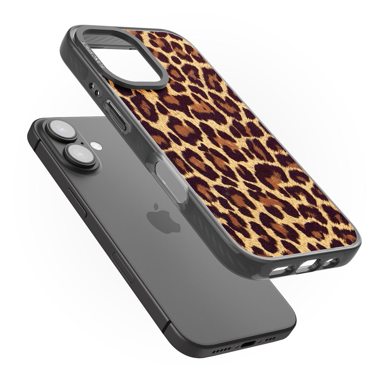 iPhone 16 Pro Max Gold Leopard Print Black Impact Phone Case