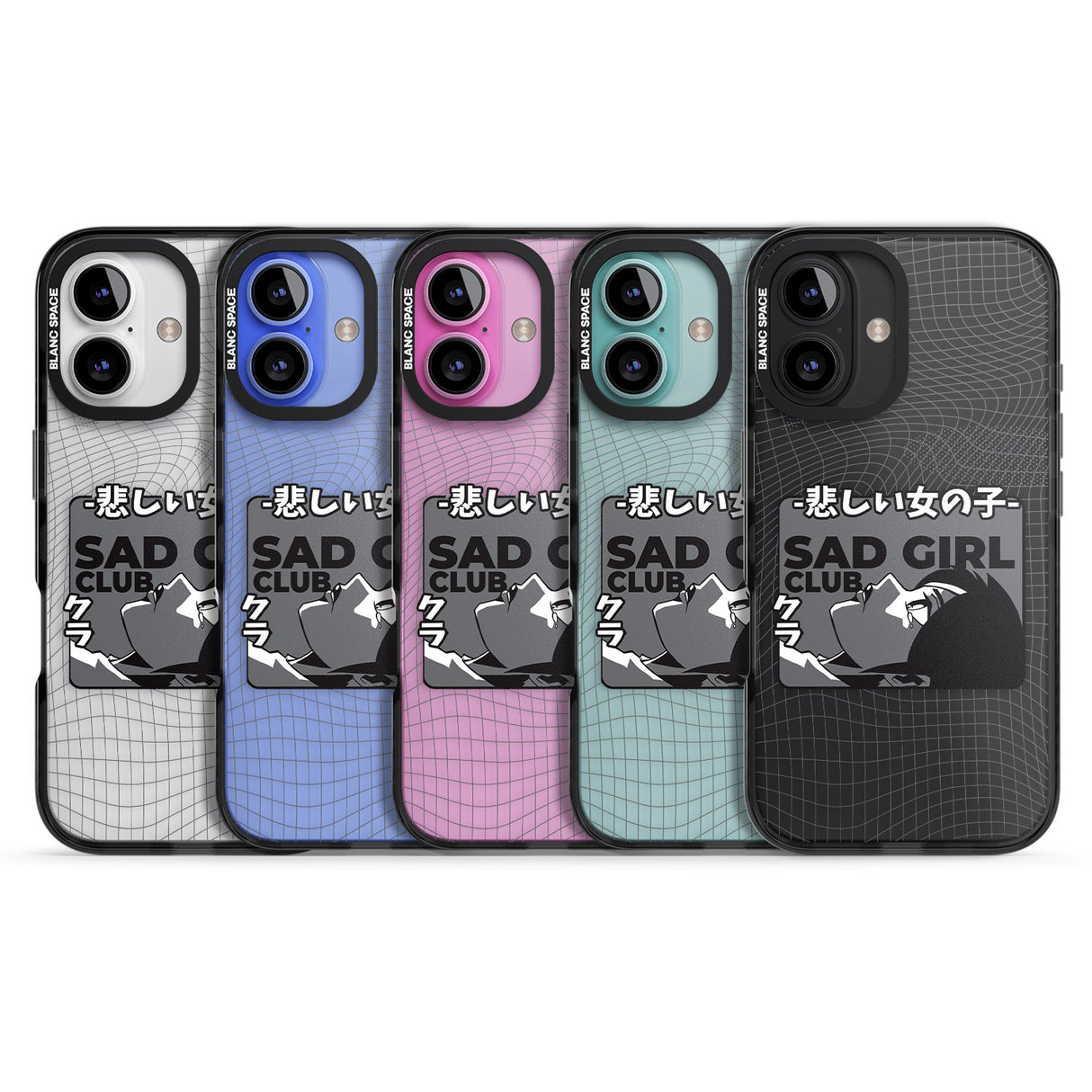 iPhone 16 Pro Max Sad Girl Club Black Impact Phone Case