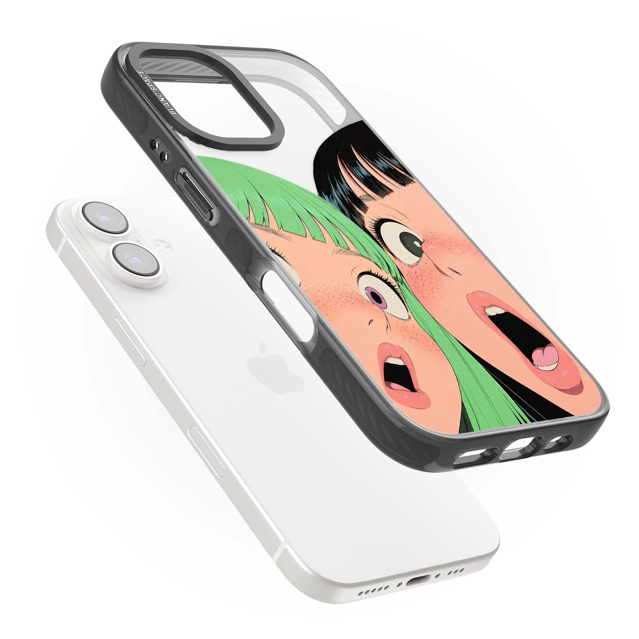 Gasp for her iPhone case | Black Impact case for iPhone 16, iPhone 16 Plus