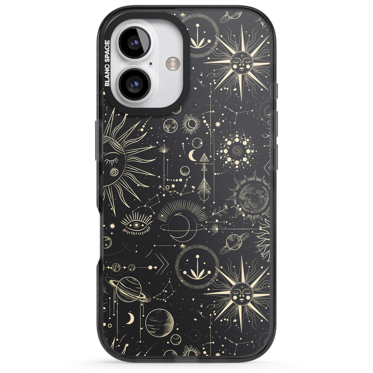 iPhone 16 Pro Max Suns & Planets Black Impact Phone Case